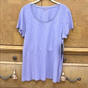 Coldwater Creek Women's lilac Short Sleeve Tee